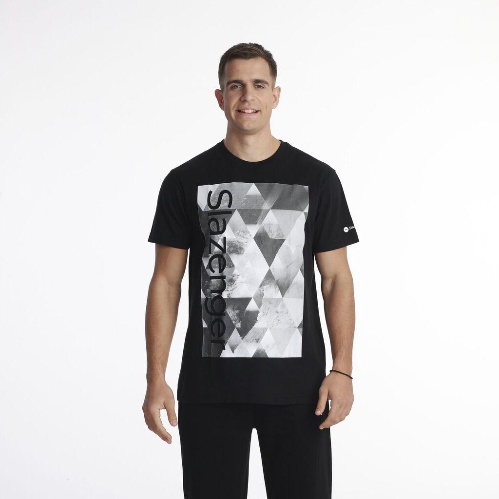Slazenger Muška majica Graphic t shirt, Crna
