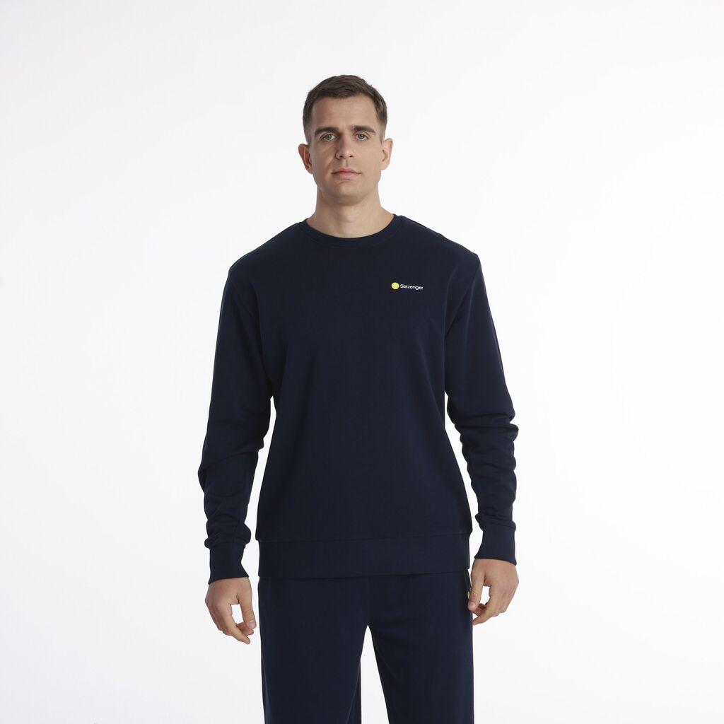 Slazenger Muški duks Logo Crewneck, Teget