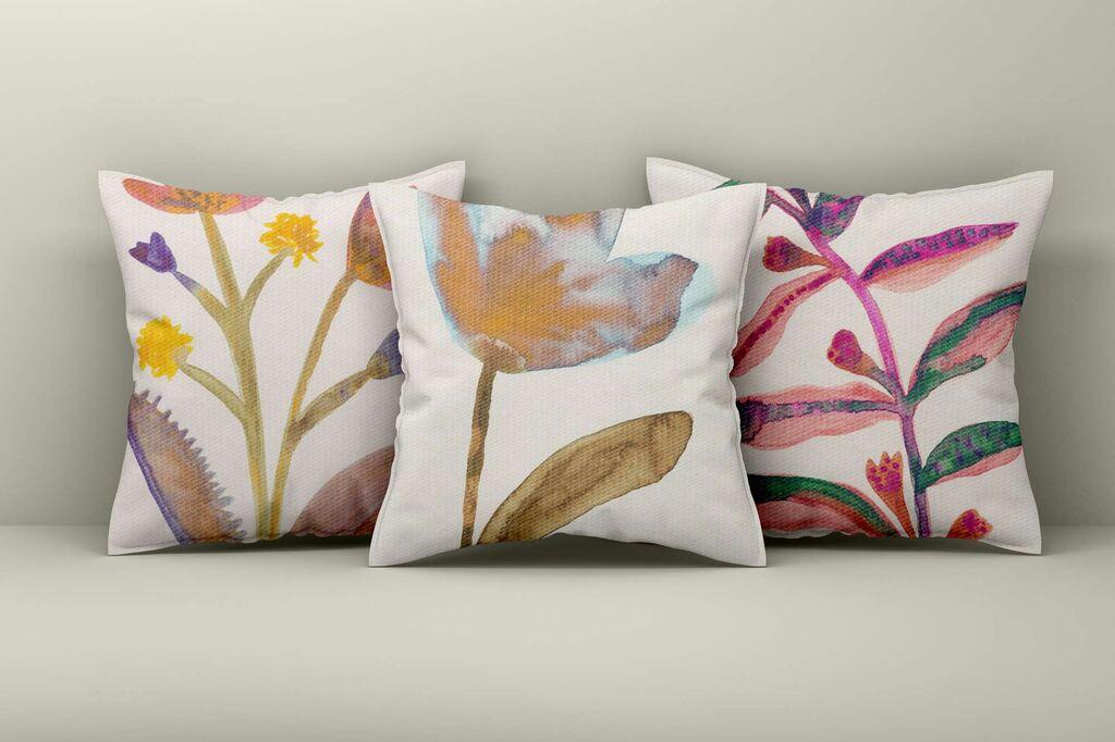 Aberto Design Set dekorativnih jastučnica Asr_plw25-26, 43x43 cm, 3 komada, Šarena