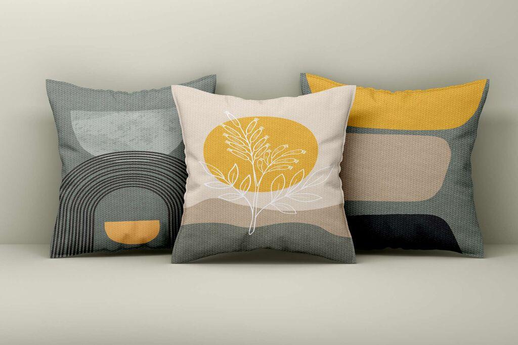 Aberto Design Set dekorativnih jastučnica Asr_plw25-48, 43x43 cm, 3 komada, Šarena