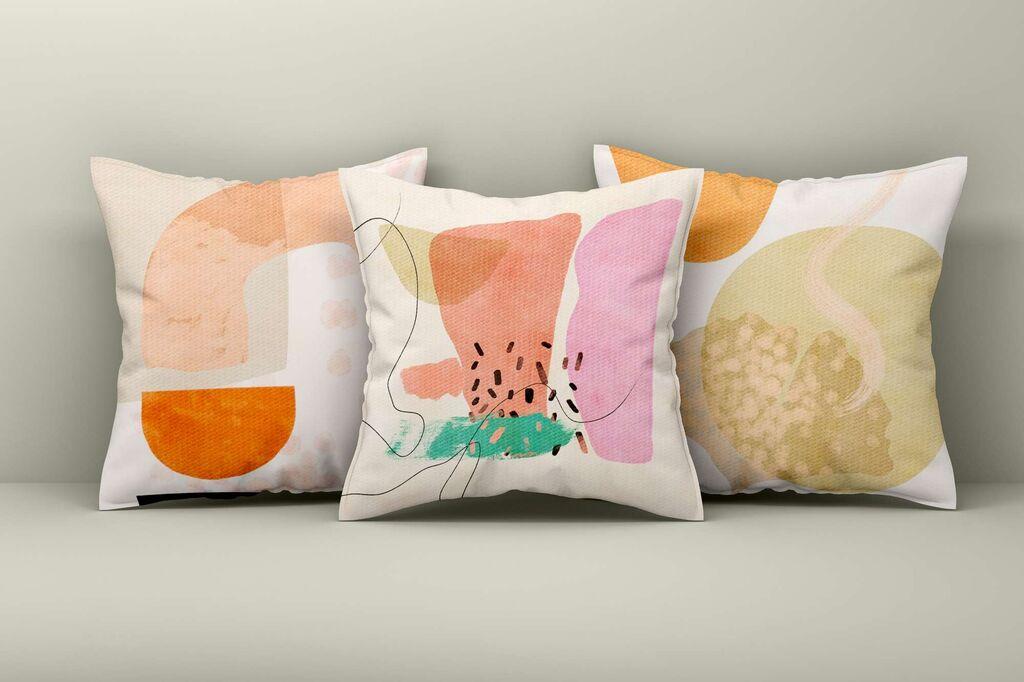 Aberto Design Set dekorativnih jastučnica Asr_plw25-17, 43x43 cm, 3 komada, Šarena