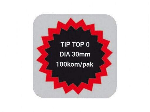 Tip top Flekice za krpljenje "0", 30 mm, 100 komada