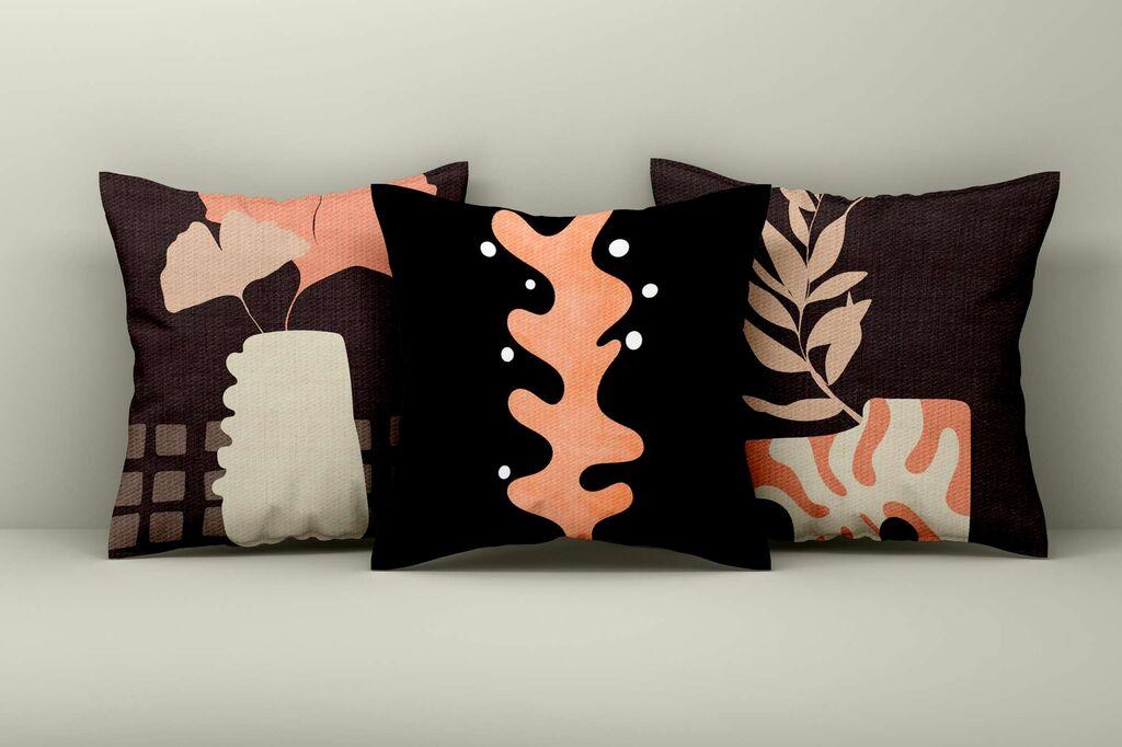 Aberto Design Set dekorativnih jastučnica Asr_plw25-2, 43x43 cm, 3 komada, Šarena