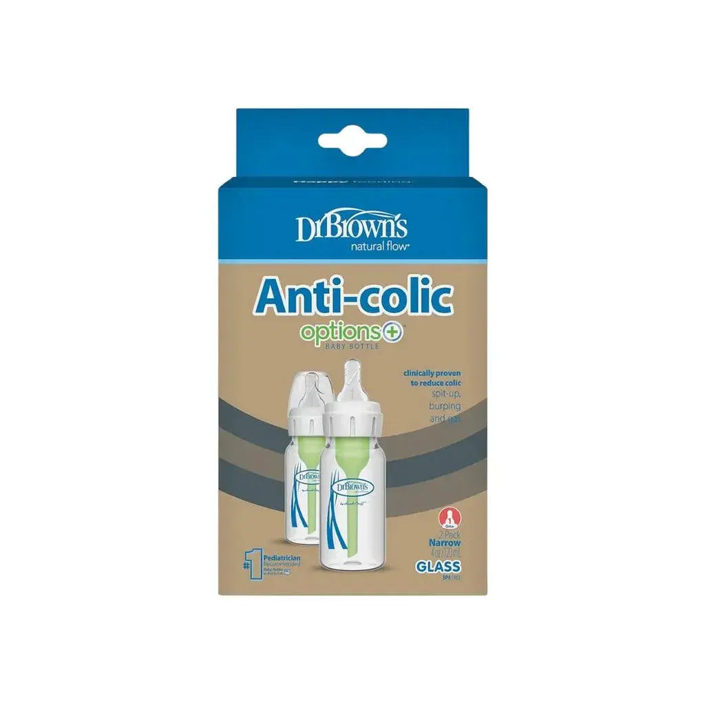 Dr Brown’s Flašica za bebe Anti-Colic, Staklena, 2 komada