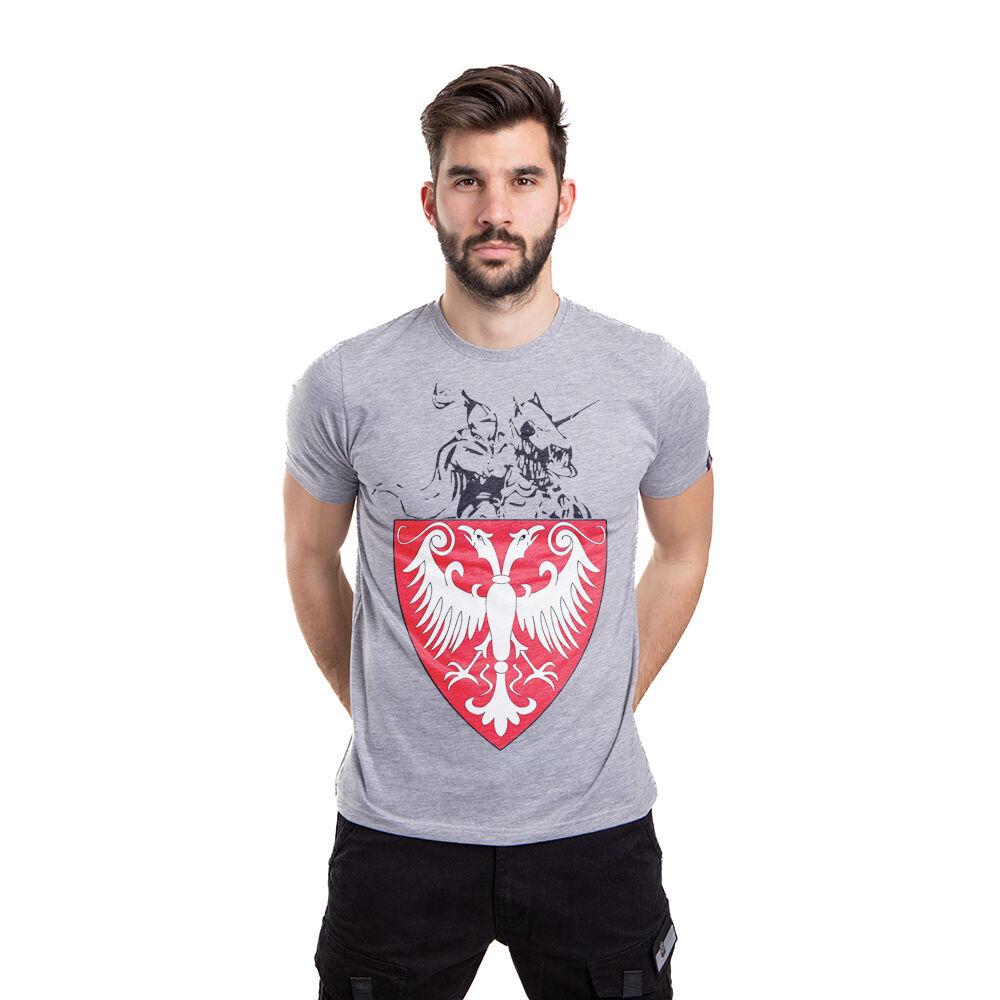 011Shop Muška majica kratkih rukava Kopljanik, Svetlosiva