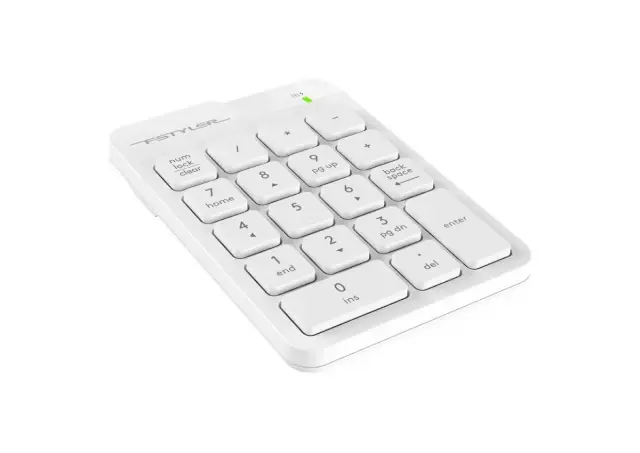 A4 Tech Tastatura FGK21C FSTYLER, 2.4G, Wireless, Numerička, USB, Type-C, Bela