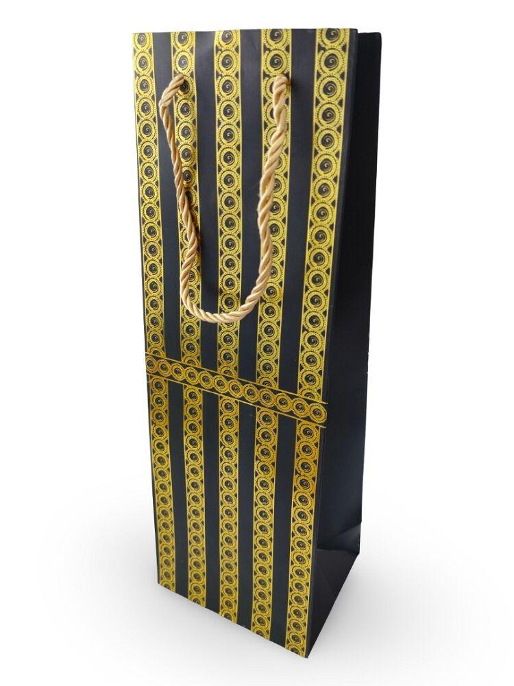 Ukrasna kesa za piće sa zlatnim trakama, Mala, 12x35x9