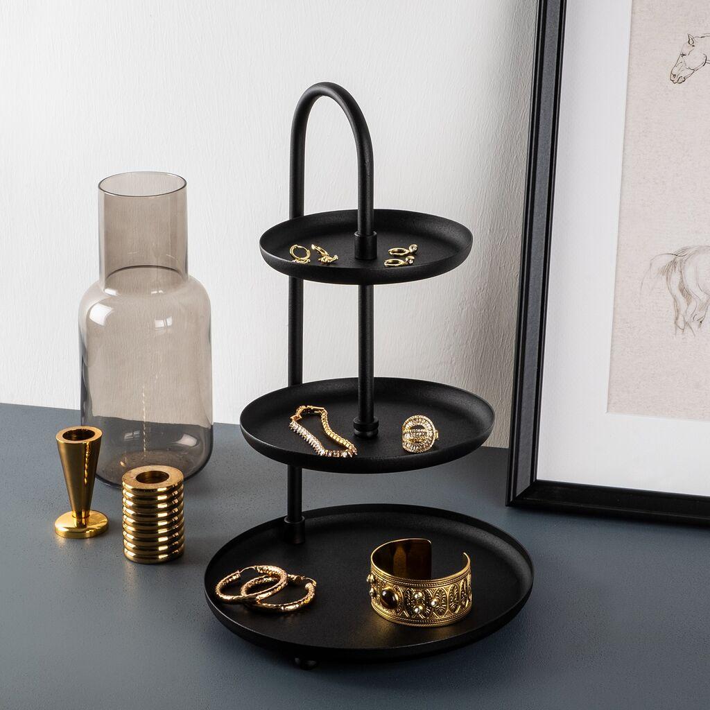 Aberto Design Stalak za nakit Kalki, 20x32 cm, Crni