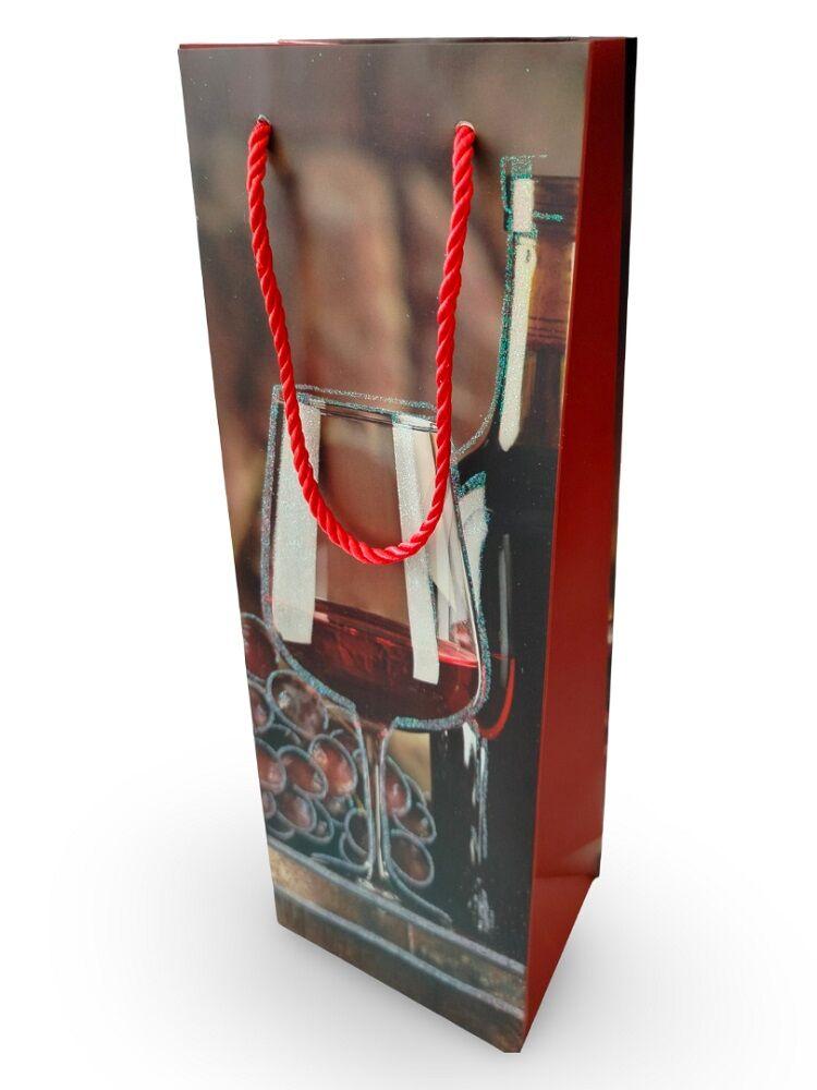 Ukrasna kesa za piće Grožđe sa šljokicama, Mala, 12x35x9