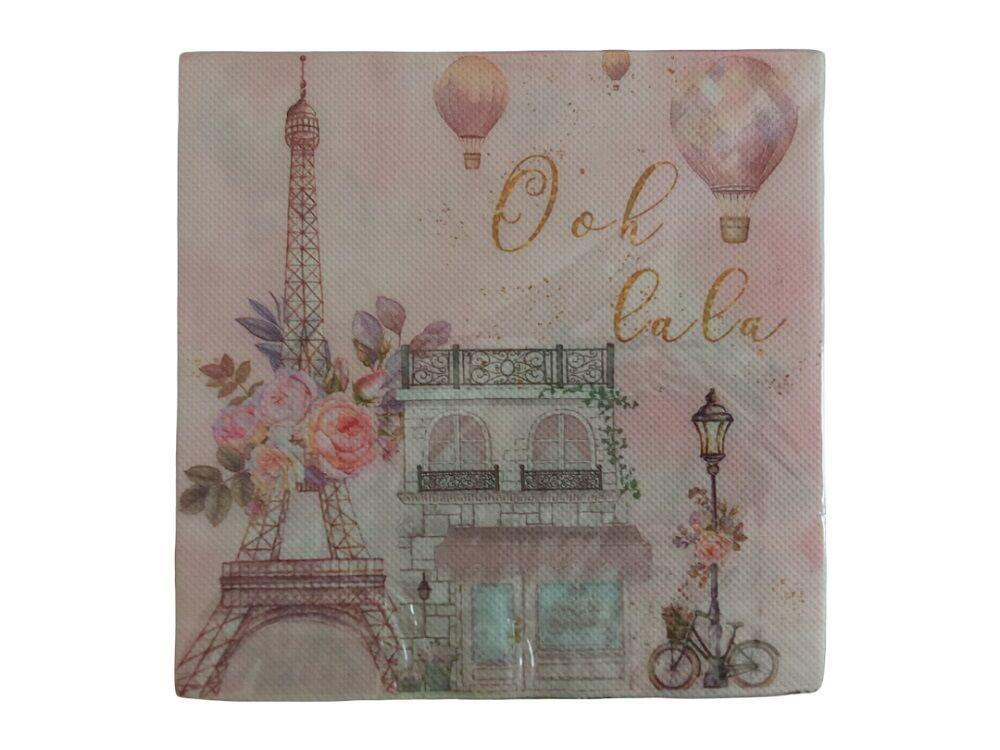 Dekor salvete Pariz, Roze