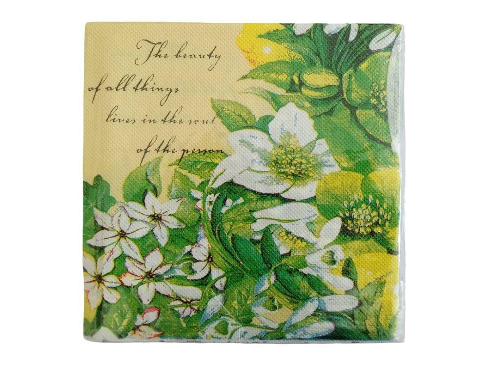 Dekor salvete Cveće, Žute