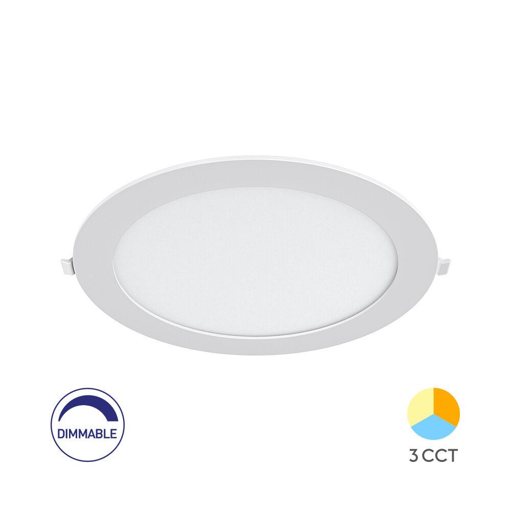 Braytron Ugradni LED panel BRY-SMD-CRP-18W-KRUG-DIMABILNI-8INC-BELI-3U1