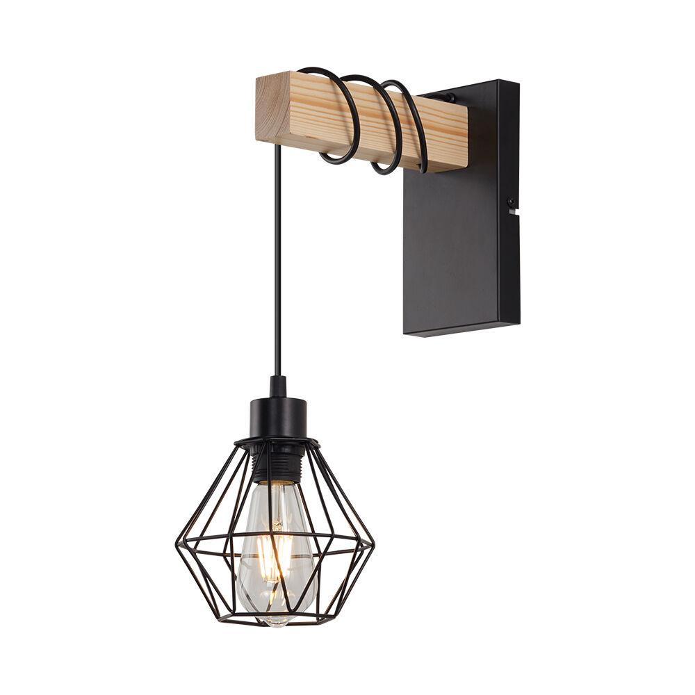 Braytron Dekorativna zidna svetiljka BRY-D002W-1H-1xE27-DRVO