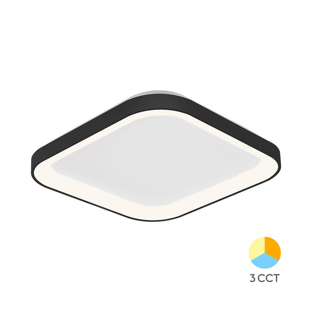 Braytron LED plafonjera BRY-BELLA-SLS-SR-KVADRATNA-CRNA-36W-3U1-IP20
