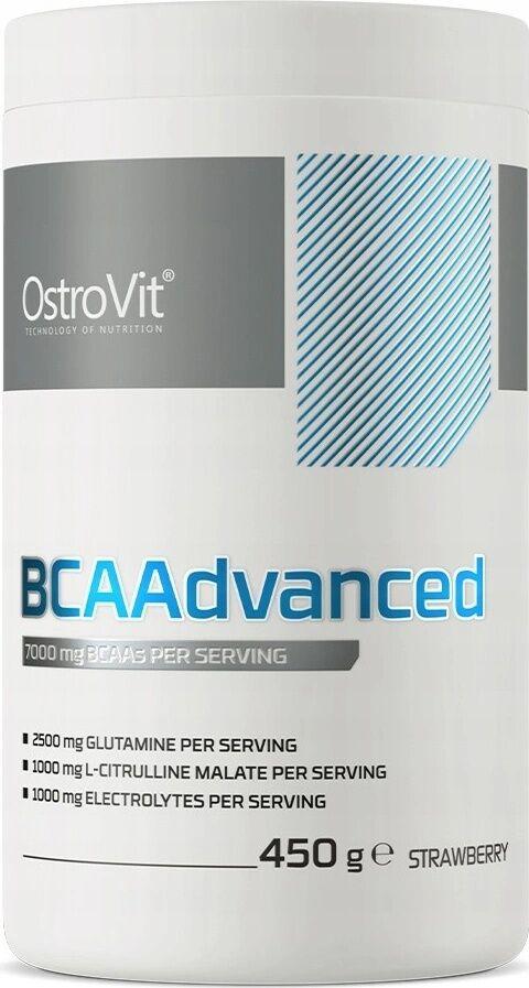 OstroVit BCAAdvanced, Jagoda, 450g