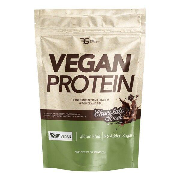 Basic Supplements Vegan Protein, Čokolada, 908g