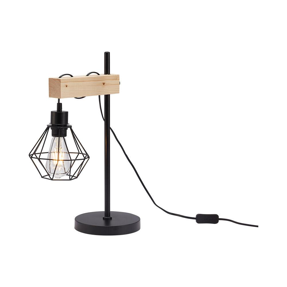 Braytron Dekorativna stona svetiljka BRY-D002T-1H-1xE27-DRVO