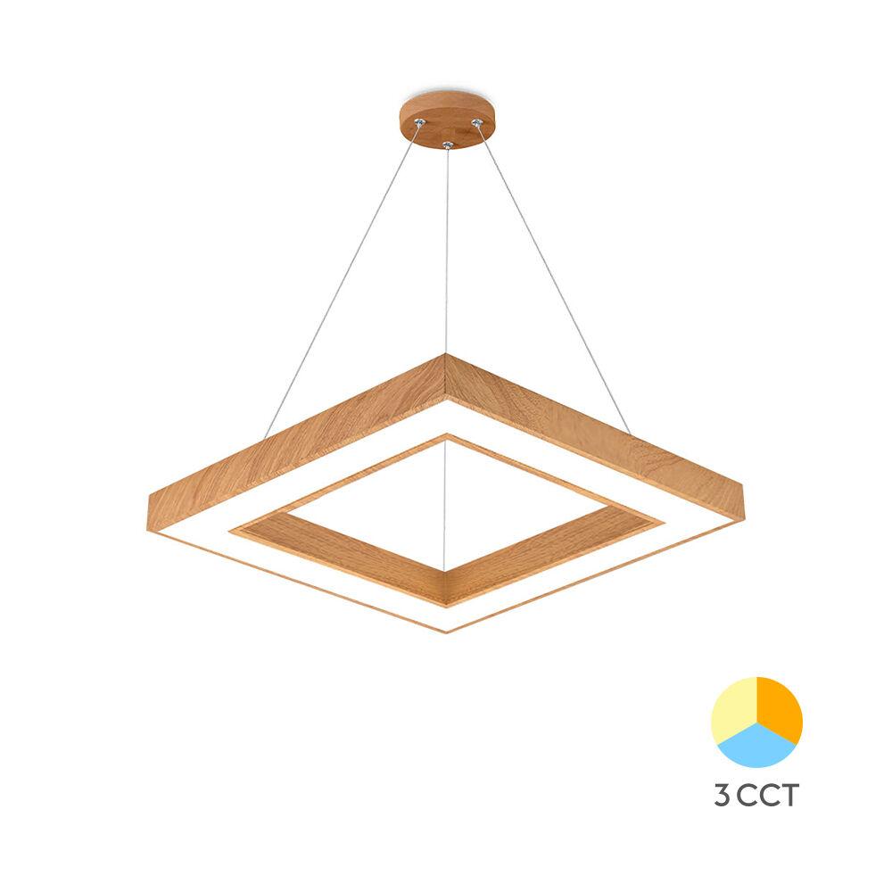 Braytron LED visilica BRY-BLADE-PD-KVADRATNA-DRVO-36W-3U1