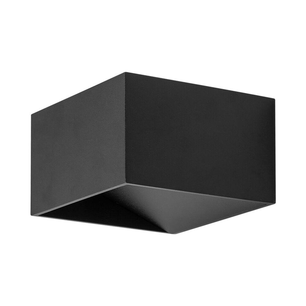 Braytron LED zidna svetiljka BRY-AVVA-WL02-8W-KVADRATNA-CRNA-3000K