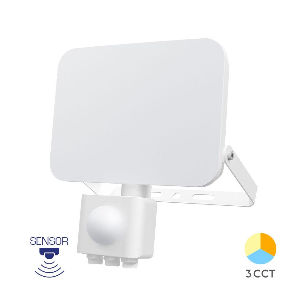 Braytron LED reflektor BRY-FLOOD-WF-30W-BELI-3U1-SENZOR-IP54