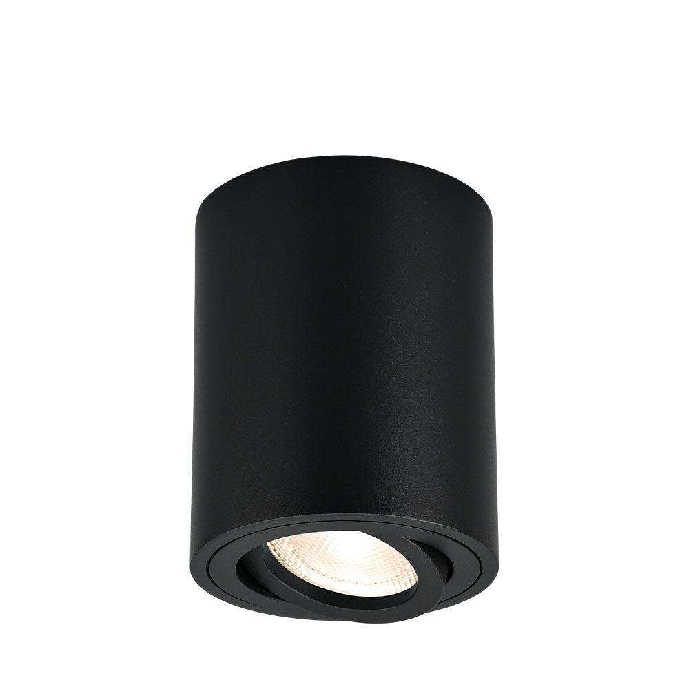 Braytron Plafonska spot svetiljka BRY-GAMA-8011-OKRUGLA-CRNA-GU10-ROZETNA