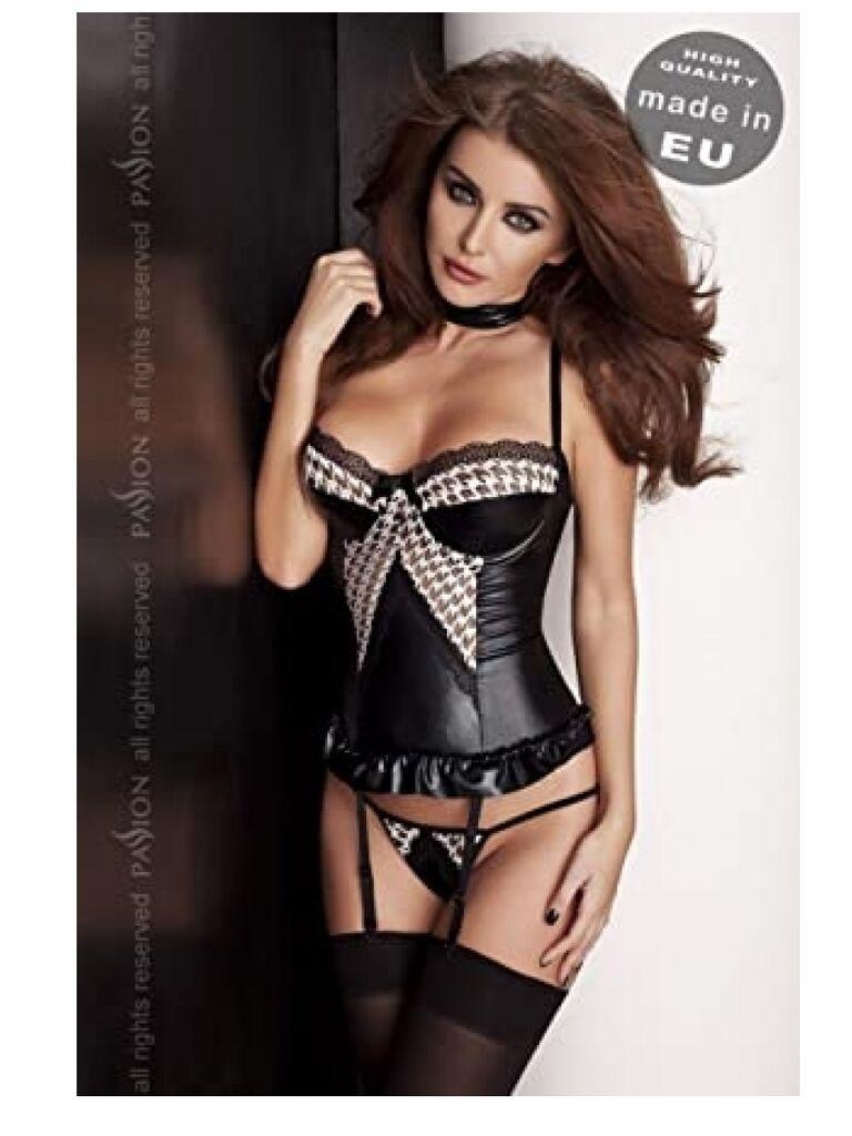 Ženski sexy korset Virgin, Crni