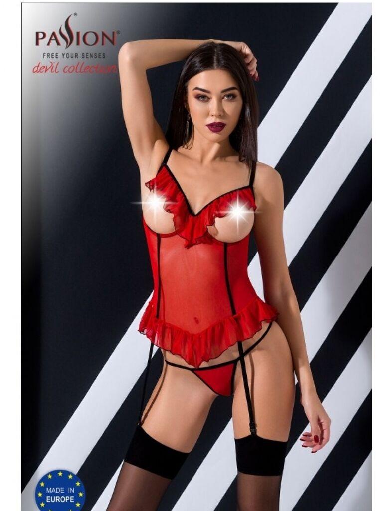 Ženski sexy korset Cherry, Crveni