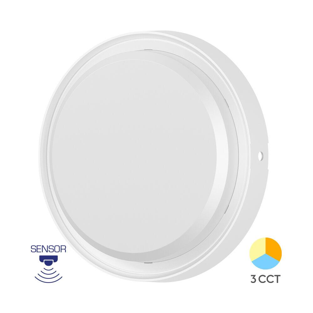 Braytron LED plafonska svetiljka BRY-BULKHEAD-18W-RND-WHT-SNS-3IN1-IP65