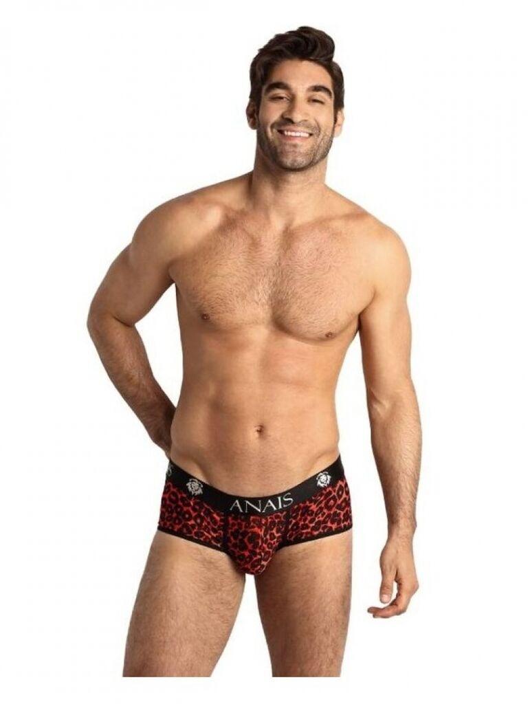Muški sexy veš Tribal Brief, Crno-crveni