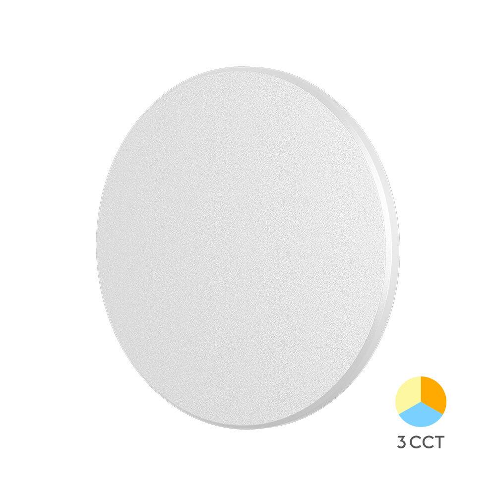 Braytron Zidna svetiljka BRY-PALERMO-S-KRUG-BELA-10W-3U1-IP65