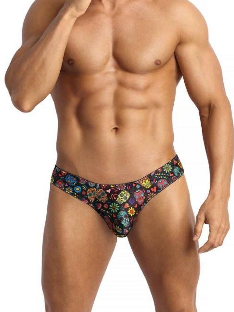 Muške sexy tange Mexico string, Šarene