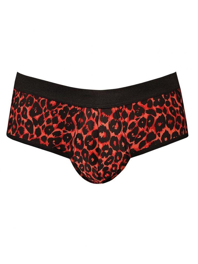 Muške sexy bikini gaće Tribal Jock, Crveno-crne