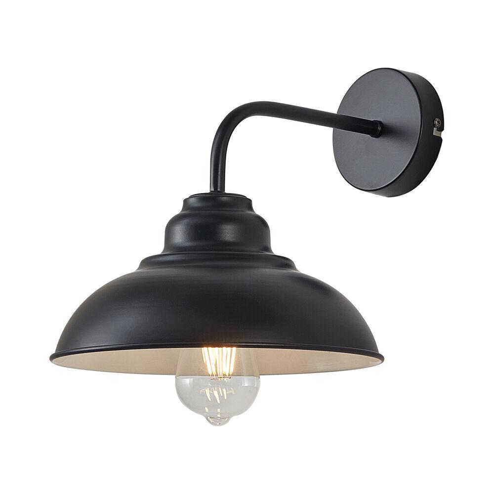 Braytron Dekorativna zidna svetiljka BRY-P004W-1H-1xE27-CRNA