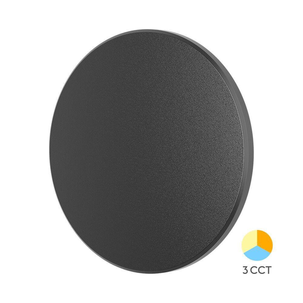 Braytron Zidna svetiljka BRY-PALERMO-M-RND-CRNA-12W-3U1-IP65