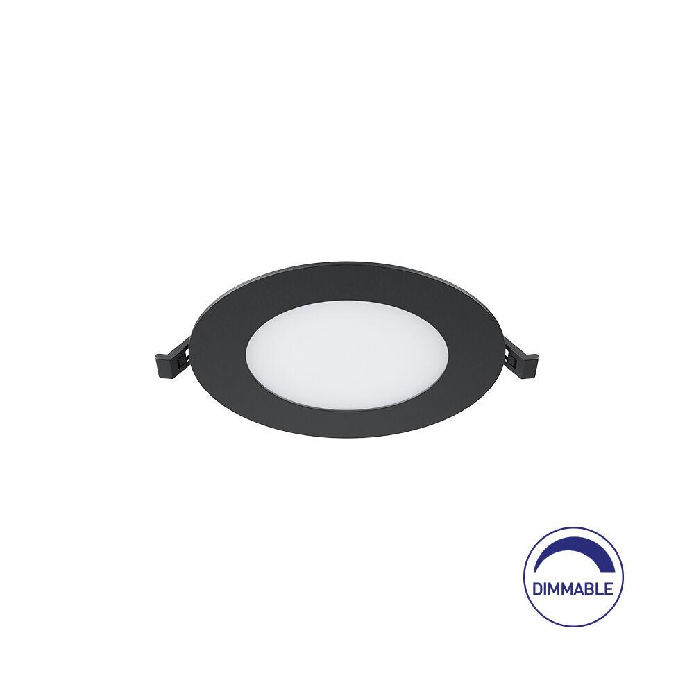 Braytron Ugradni LED panel BRY-SMD-CRP-6W-OKRUGLI-DIMABILNI-4INC-CRNI-4000K