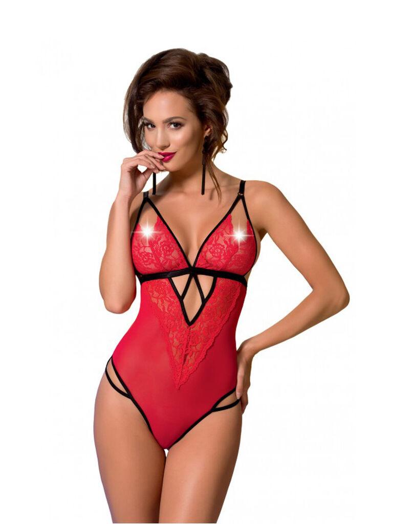 Ženski sexy bodi Salome Body, Crveni