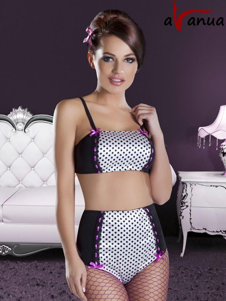 Ženski sexy erotski set veša Channel, Belo crni