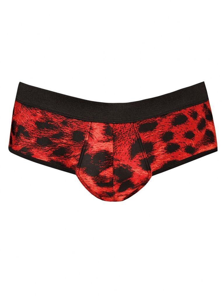 Muške sexy bikini gaće Savage Jock, Crno-crvene