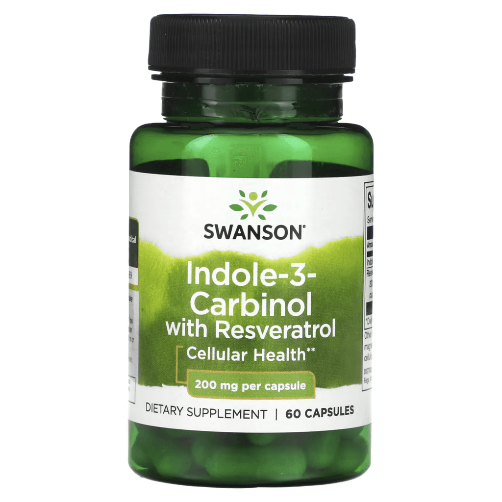 Swanson Indole-3-Carbinol + Resveratrol, 60 kapsula