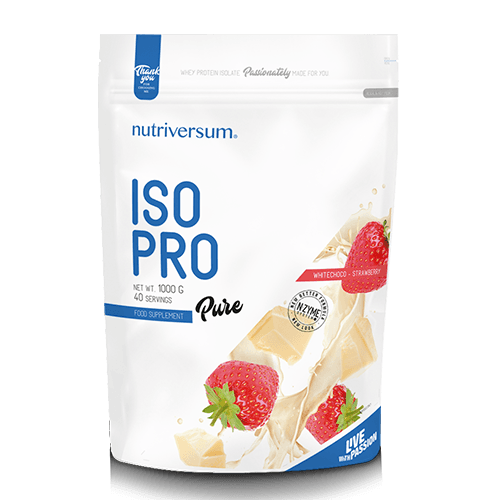 Nutriversum ISO Protein, Bela čokolada i jagoda, 1000g