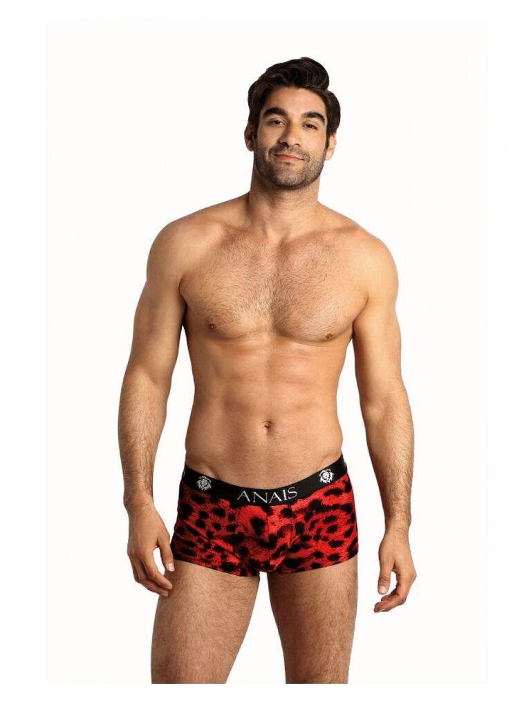 Muški sexy veš Savage Boxer, Crno-crveni