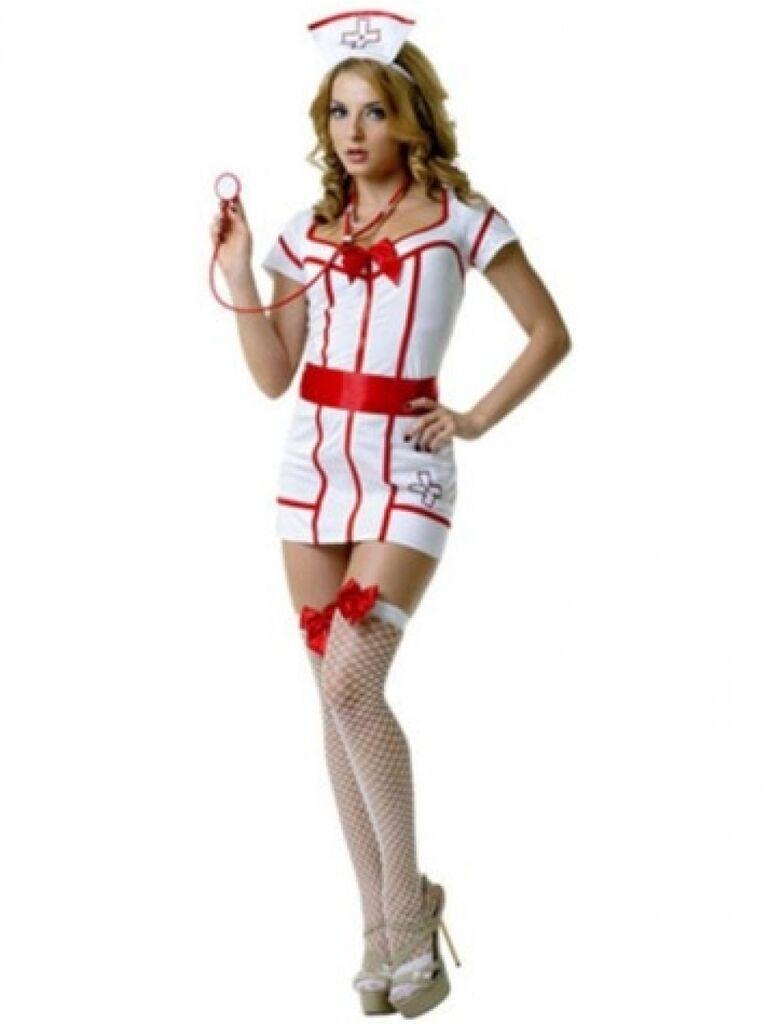 Ženski sexy kostim Medicinske sestra, Beli