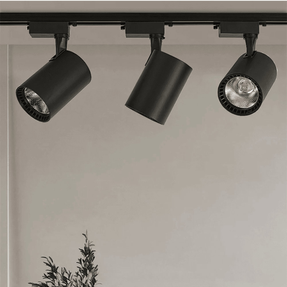 Šinska rasveta Komplet 1m, 3 topa, Crna
