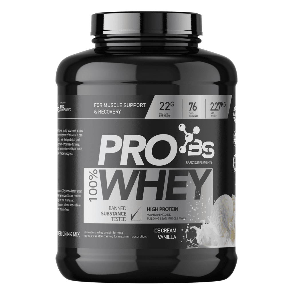 Basic Supplements Pro Whey Protein, Vanila sladoled, 2.27kg