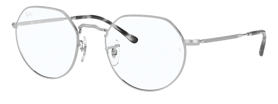 Ray Ban Okvir za naočare Jack 0RX6465 2501 49, Srebrne boje