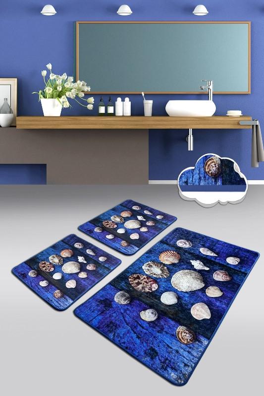 L'essentiel Maison Set 3 prostirke za kupatilo Šareni