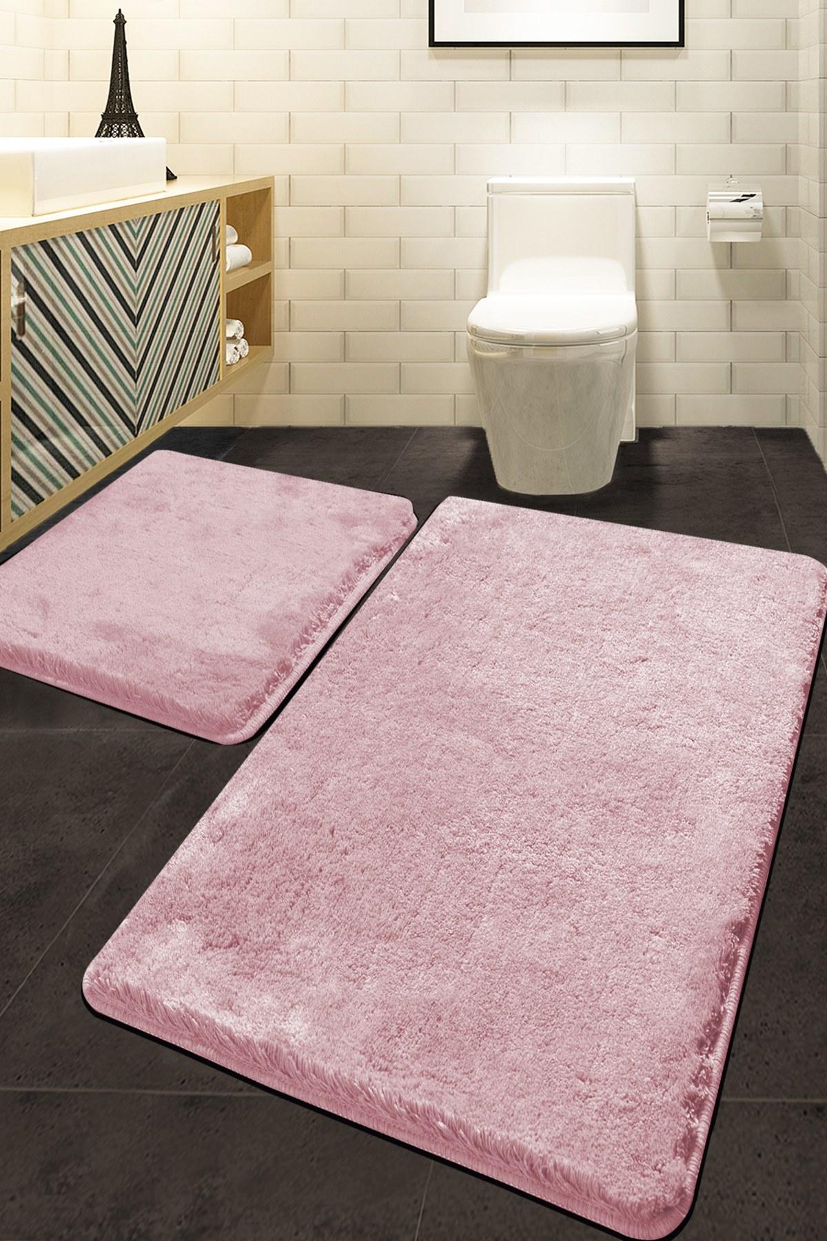 L'essentiel Maison Set 2 prostirke za kupatilo Roze