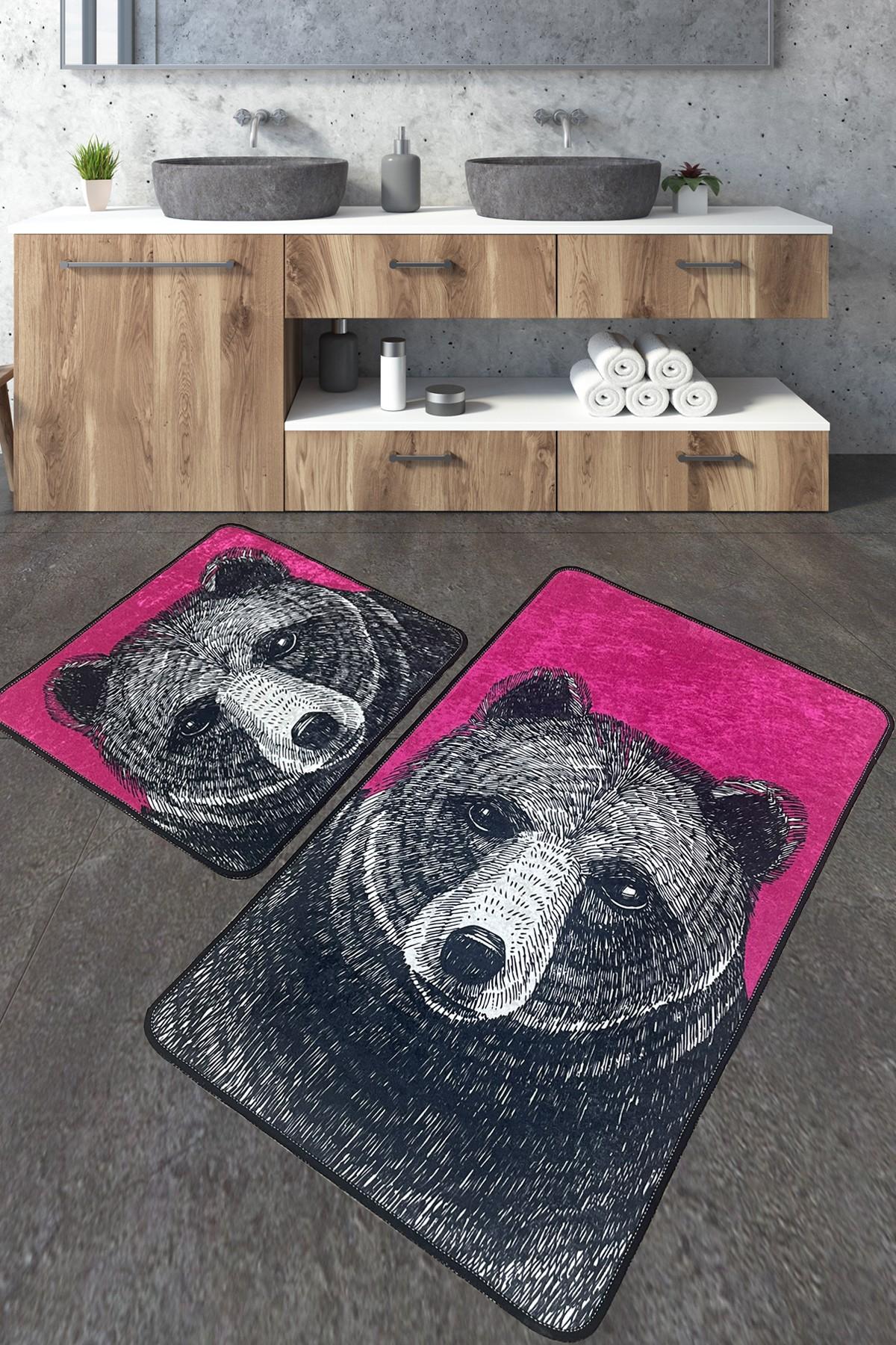 L'essentiel Maison Set 2 prostirke za kupatilo Šareni