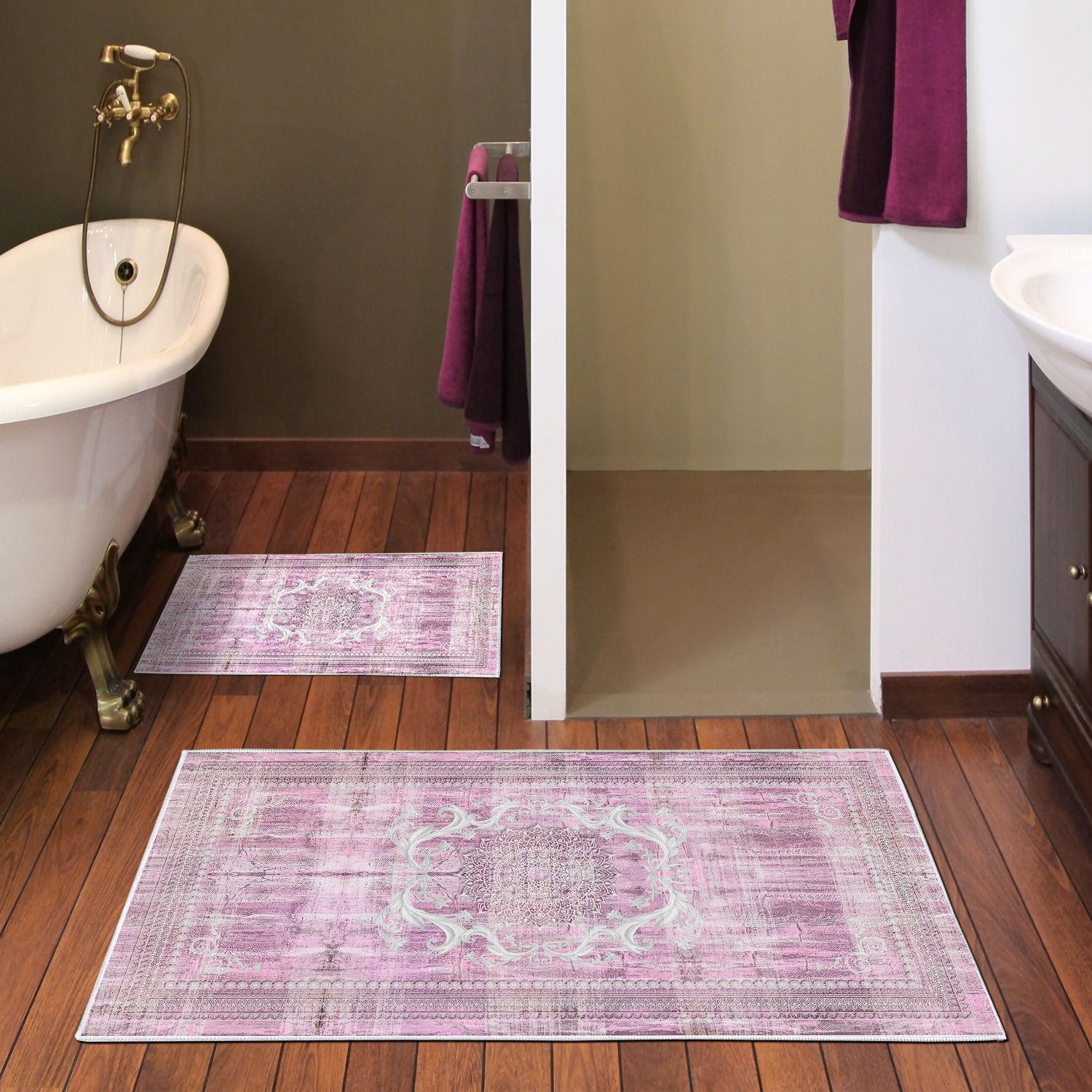 L'essentiel Maison Set 2 prostirke za kupatilo Šareni