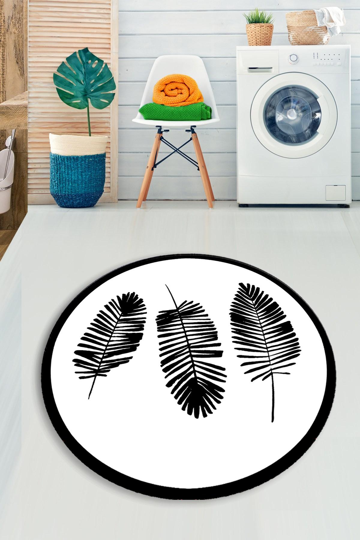 L'essentiel Maison Prostirka za kupatilo 100cm Crno-Bela